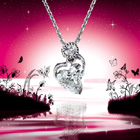 スウィングハート ダイヤモンド ネックレス